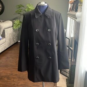 Calvin Klein Black Mid-Length Coat